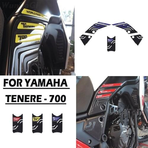 Tank pad For Yamaha Car stickers Tenere 700 decals TENERE 700 Fuel Tank 3D Stickers Side Fuel Tank pad T700 XTZ 690 T 700