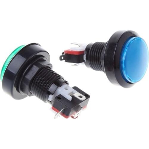 New 45mm Push Arcade Button 12V Power LED Lit Round Micro Switch Vending Machine E56D