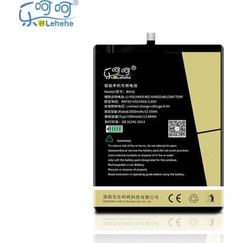 New LEHEHE Battery for Xiaomi Redmi 5 BN35 3300mAh Li-Polymer smartphone Replacement Bateria with Tools Gifts