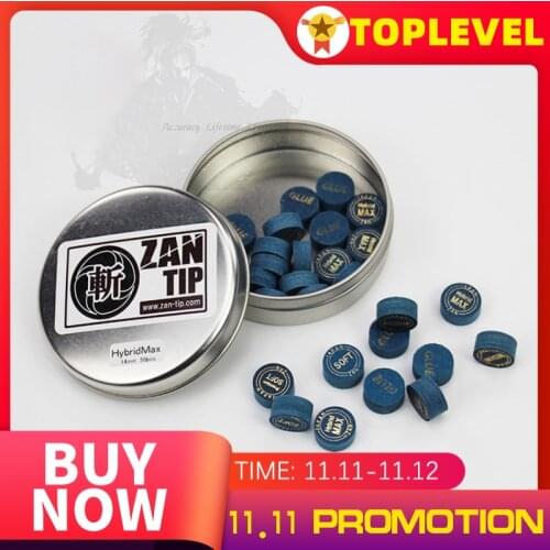 Original Japanese ZAN Pigskin Pool Tip Super ZAN Pool Tip 1 Pcs 14mm Nine Ball Pigskin Tip Better Than KAMUI Cue Tips