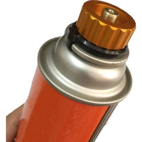 Outdoor Camping Hiking Stove Adaptor Split Type Furnace Converter Connector Auto-off Gas Cartridge Tank Cylinder Adapter
