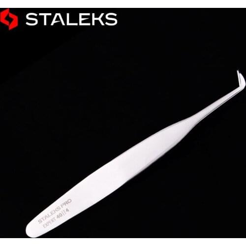 STALEKS PRO 40-4 Type Tweezers High Precision Anti Static Nail Art Eyelash Grafting Flowering Essential Tweezers Top Quality