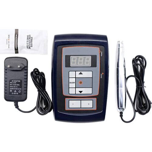 Free Shipping1 Set Permanent Makeup Machine Kit For Eyebrow Lip Designs Makeup With Tattoo Gun and Control Panel needles