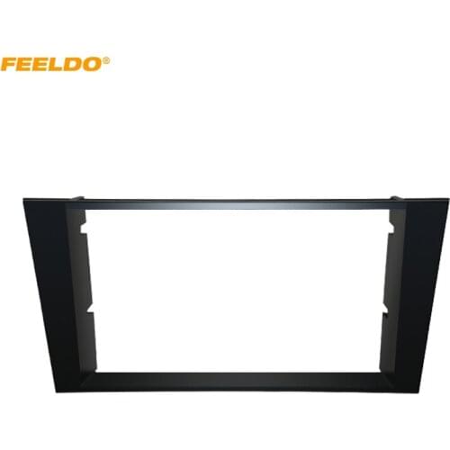 FEELDO Car Multimedia Radio Fascia Frame For Lexus LS400 Toyota Celsior 1989-1994 2Din Audio Bezel Facia Panel Trim Kit #HQ4921