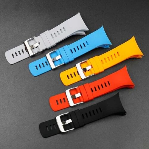 Mens silicone strap buckle accessories for SUUNTO Spartan cool running waterproof ladies sports rubber strap watch band