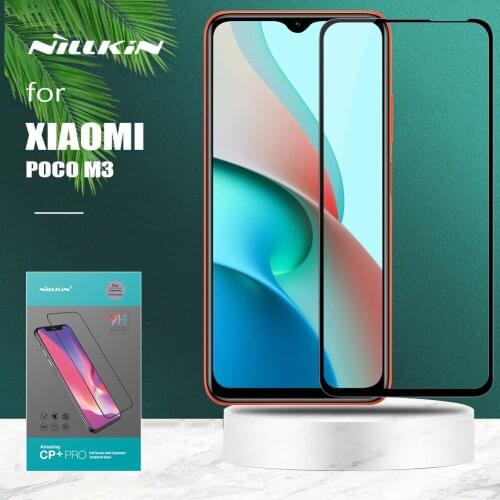 For Xiaomi Poco M3 Glass Nillkin CP+ Pro Full Cover 2.5D Tempered Glass Screen Protector for Xiaomi Redmi Note 9 4G Glass Film