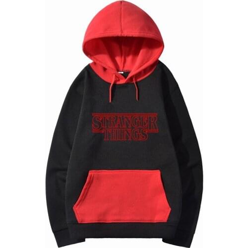 Brand Fashion Hoodies Stranger Things Letter Printed Hoodie Men Fashion Tracksuit Male Female Sweatshirt Hoody Mens Purpose Tour