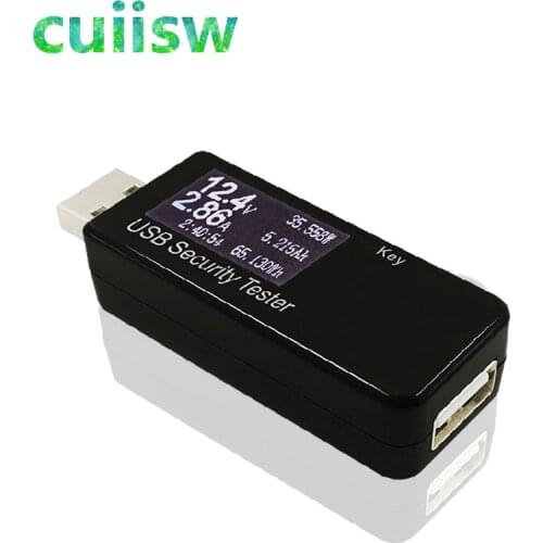 3V-30V 5.1A USB Tester Digital Dispay Current Voltage Charger Capacity Doctor power bank meter voltmeter