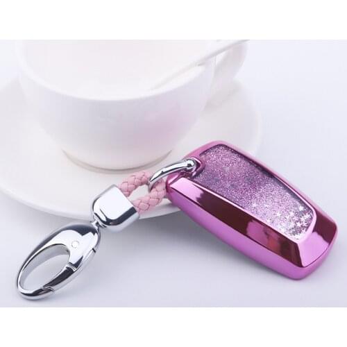 Fashion Quicksand Soft TPU Car Key Case Cover For BMW 520 525 f30 f10 F18 118i 320i 1357Series X3 X4 M3 M4 M5 Auto Accessories