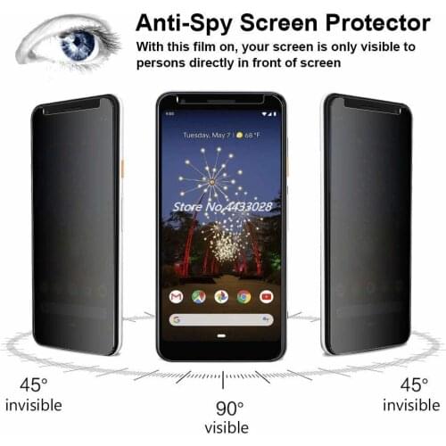 9H 2.5D Privacy Tempered Glass For Google Pixel 3A XL Screen Protector For Google Pixel3A XL Anti Glare Protective Film Glass