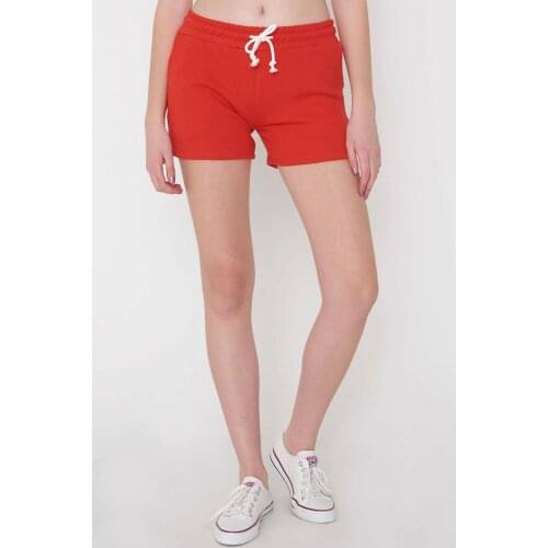 Addax Women Red Pocket Detail shorts, shorts, New season,fashion, style, Frequency, casual