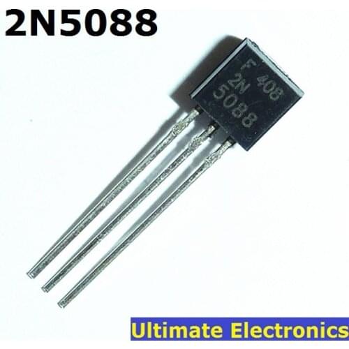 100pcs 2N5088 TO-92 NPN General Purpose Transistor