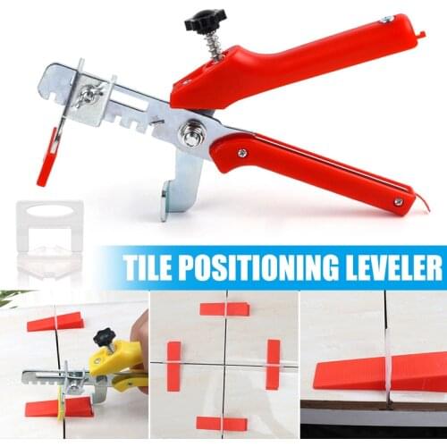 100pcs clips and Insert Tile Leveling System Leveling Spacers Clips Reusable Wedges for Leveling Porcelain Ceramic Marble