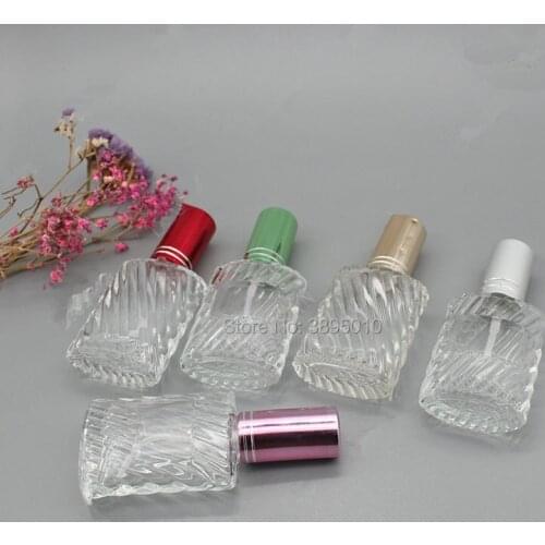 12ml Spray Glass Perfume Bottle Can Fill Makeup Water Empty Refillable Cosmetic Glass Fragrance Bottle F838