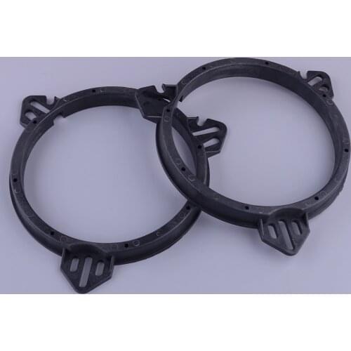 2Pcs 6.5" Car Rear Door Speaker Adapter Spacer Rings Bracket Holder Plastic Black Fit for Subaru Impreza Forester WRX Legacy