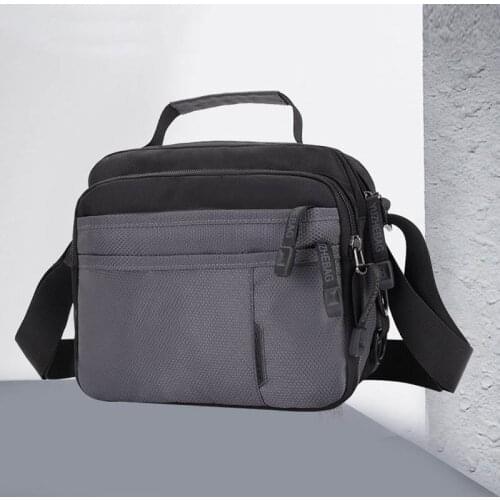 2021 Fashion Men Shoulder Bag Handbag Nylon Multi-Function Travel Briefcase Waterproof Messenger Bag Anti Theft Outdoor Pouch