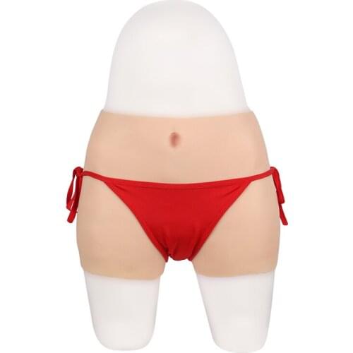 62cm Silicone Realistic Vagina Pants Shemale Crossdresser Pussy Pants Transgender Artificial Sex Fake Underwear Enhancer Hip