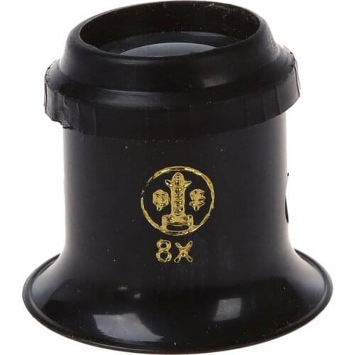 8X watchmakers loupe magnifying glass eye loupe jewelry magnifier jeweler eyepiece