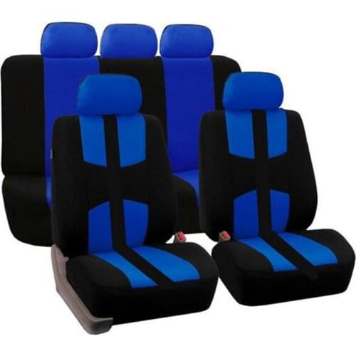 5-Seats Car Seat Covers Mesh Polyester Front+Rear Cover Fit for Sedan SUV Breathable Easy to Clean Dirt-proof