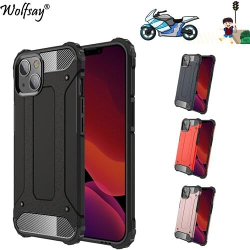 Case For iPhone 13 Mini Case Bumper Anti-knock TPU+PC Hybrid Armor Back Cover For iPhone 13 Mini Phone Case For iPhone 13 Mini