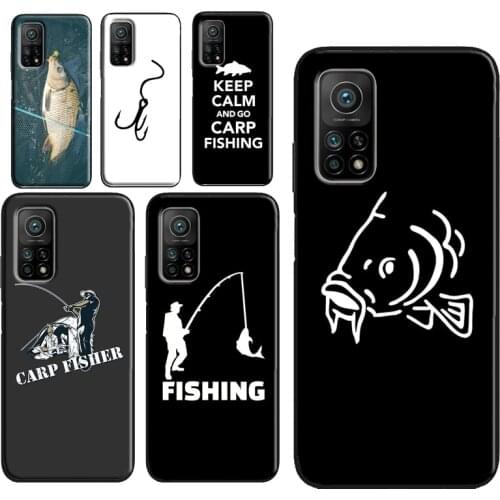 Fish Fishing Carp Phone Case For Xiaomi Mi 11 10 A3 9T 10T Pro Mi Note 10 Lite POCO M3 F2 Pro Poco X3 Case