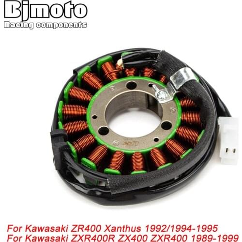 For Kawasaki ZXR400R ZX400 ZXR400 1989-1999 ZR400 Xanthus 1992/1994-1995 Motorcycle Generator Stator Coil Comp 21003-1211