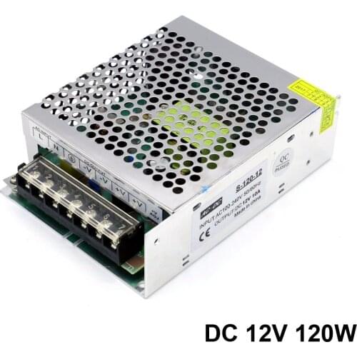 Global Input Voltage Ac 100-240V Wide Voltage to Dc 12V Adjustable 10A 120W Switch Mode Power Supply