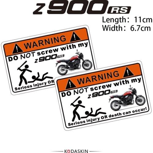 KODASKIN Motorcycle Cheap 2D Creative Warning Sticker Decal for Z900RS