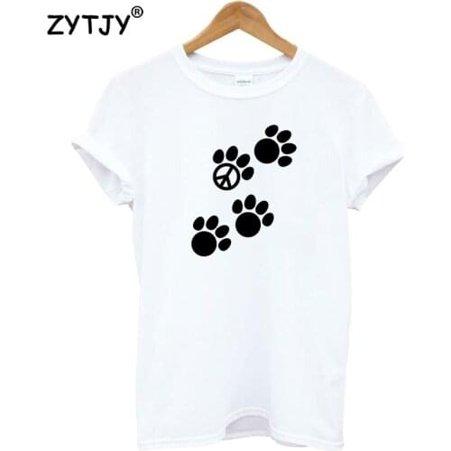 Cat peace paw Print Women Tshirt Cotton Casual Funny t Shirt For Lady Girl Top Tee Hipster Tumblr Drop Ship HH-93