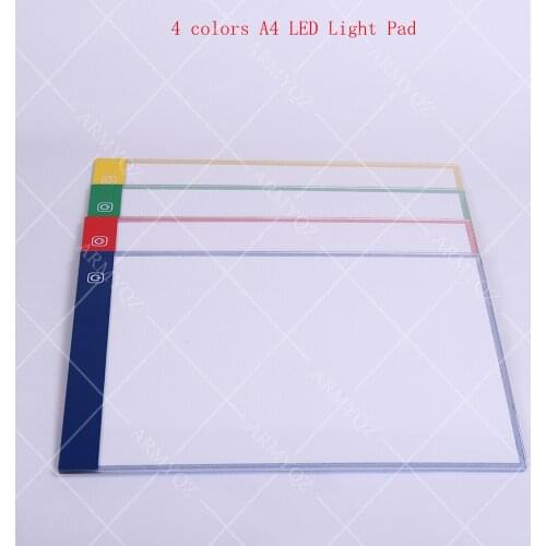 Red colors A4 Diamond Painting LED Light Tablet Pad Tool Diamond Mosaic Accessories Three Level Dimmable