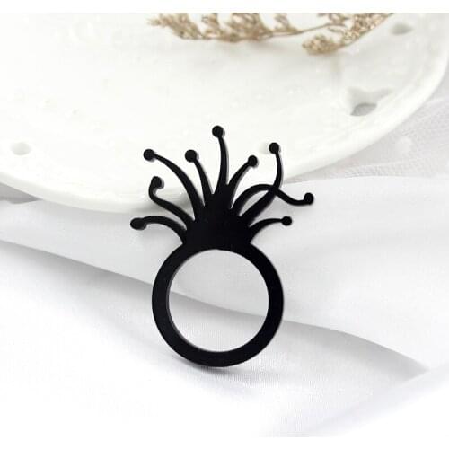 Small grass acrylic ring fairy full of new female fashion accessories to send female friends family girl dream ring