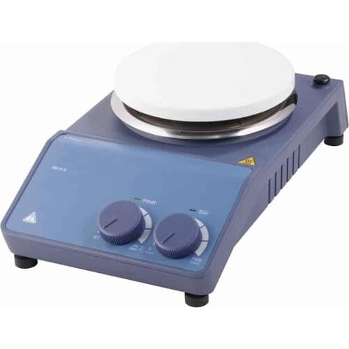 Magnetic Hotplate Stirrer, stainless steel with ceramic coated hotplate, heating temperature 340C, Dlab MS-H-S, Max. Vol 20L