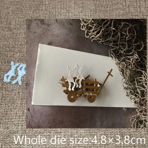 XLDesign Craft Metal stencil mold Cutting Dies bunny cart decoration scrapbook die cuts Album Paper Card Craft Embossing