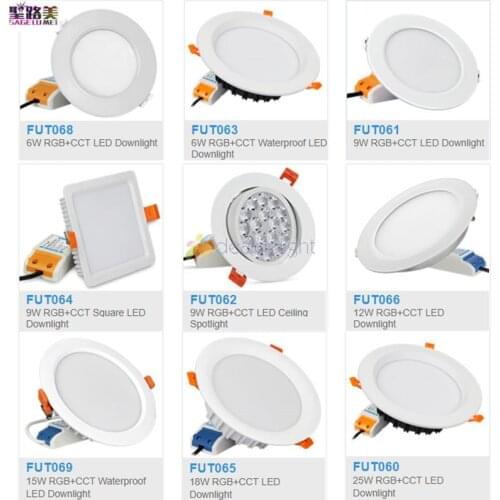 MiBoxer FUT062 FUT063 FUT064 FUT065 FUT066 FUT068 FUT069 6W 9W 12W 15W 18W RGB+CCT LED Downlight Dimmable