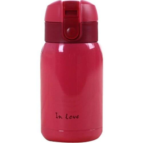 Mini Stainless Steel Big belly thermos bottle(rose red)200ml