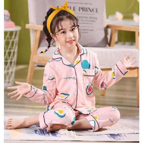 Cartoon Childrens Clothing Kids Pajamas For Girls Long Sleeve Sleepwear Toddler Baby Pyjamas Homewear Boys Outfits Child Pijama