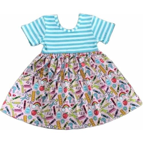2021 New Design Boutique Wholesale Back to School Children Twirl Set Boys and Girls Dress Outfit