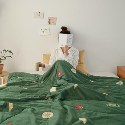 1pc Flower pattern Cool Silksoft Quilt Summer Blanket Cooling Smooth Blanket Vintage Style Comforter Bed Cover Single Queen Size