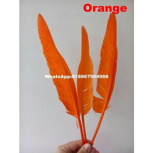 Factory Wholesale 50pcs Loose Dyed goose Duck feather humpback 25-35cm/10-14inch Marabou Feather wing