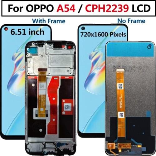 Original Screen for Oppo A54 LCD DisplayTouch Screen Digitizer CPH2239 Replacement Parts New For Oppo A54 LCD Screen With Frame