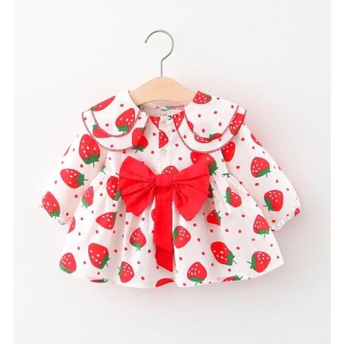 Baby Girl Dress Toddler Girl Dresses Bow Princess Cute Spring Autumn Girls Princess Clothes Cute Girls Clothes