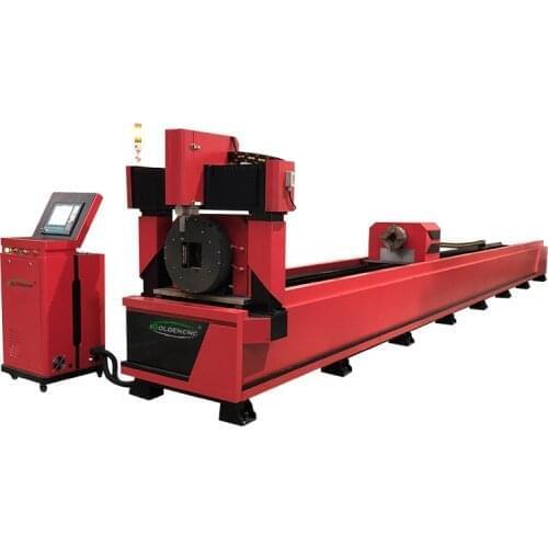 Plasma metal square tube cutting machine 4 axis plasma cutting machinery