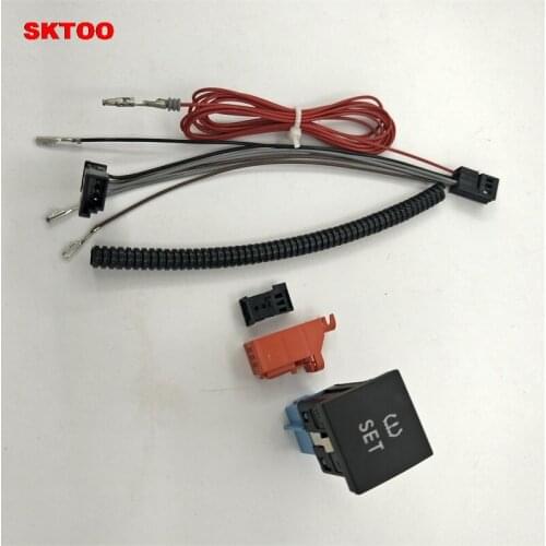 Interruptor de botón de advertencia para medir la presión del neumático SKTOO + cable 56D 927 121 para Volkswagen VW Golf 6 MK6
