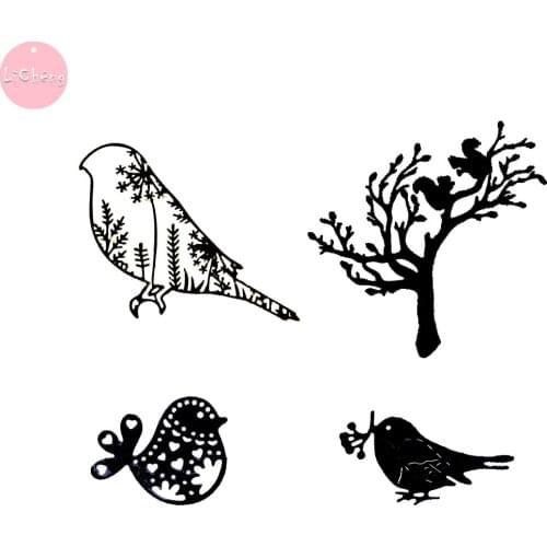 Birds Cutting Template Die Cutting Dies Embossing Folder Hot Foil Plates And Dies Scrapbooking Decorative Cards Molds
