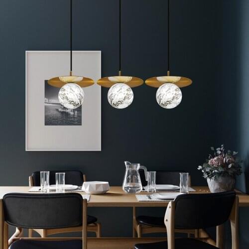 Restaurant chandelier three heads Small apartment living room lighting bar table lamp Nordic style chandelier bedside lamp