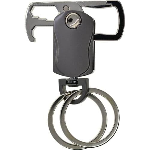 Handmade spinner swivel keychains snap clasp hook keyrings EDC wrench FOB gift for father boyfriend