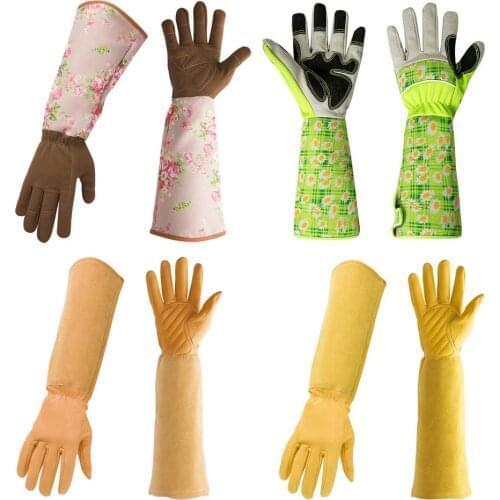 Gardening Gloves Durable Anti-puncture Protective Gloves For Rose Pruning Fruit Picking Weeding Planting Nonslip Gloves