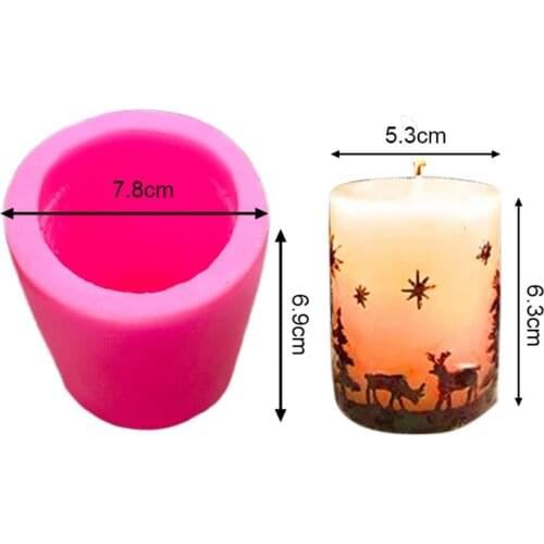 Silicone mold 3D Christmas Tree Deer Cake Candle Mold silicone Soap Mould molds For Cakes Tools Christmas Decoration For Home