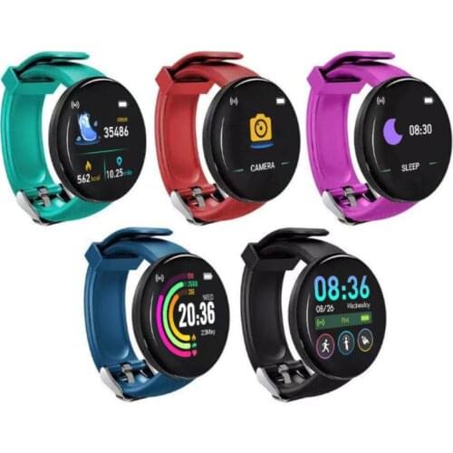 Smart Watch Sport Activity Tracker Heart Rate Monitor Fashion For Android IOS Waterproof Running Fitness 5 Optional Colors 1 Pcs