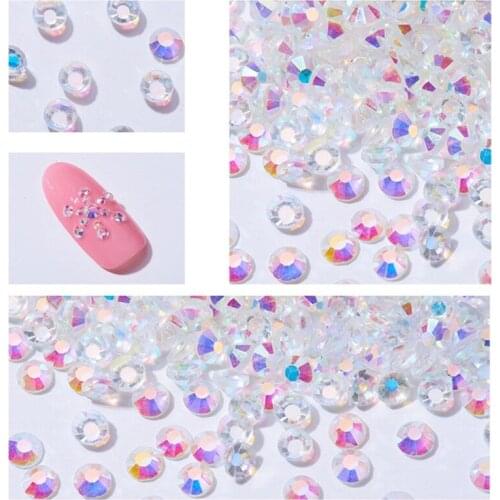 Mix Sizes V-Bottom Rhinestones Nail Decorations Colorful Glitters with Rotate Disc DIY Nail Art Crystal Beauty Makeup